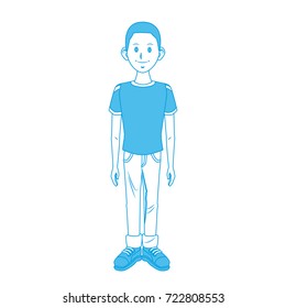 Young man cartoon