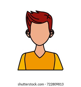Young man cartoon