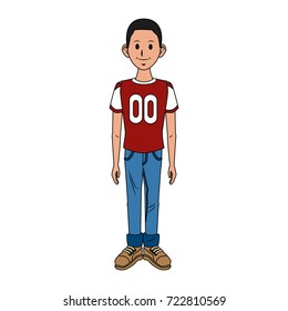 Young man cartoon