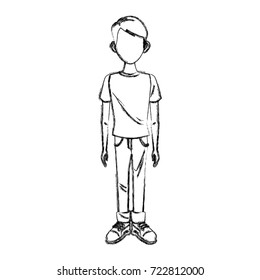 Young man cartoon
