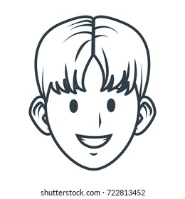 Young man cartoon