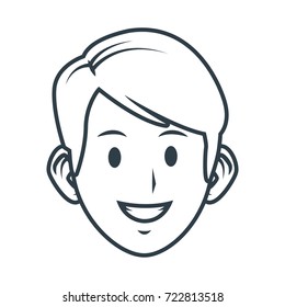 Young man cartoon