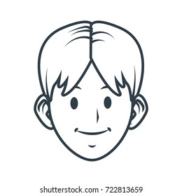 Young man cartoon