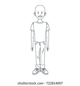 Young man cartoon