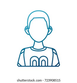 Young man cartoon