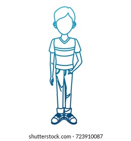 Young man cartoon