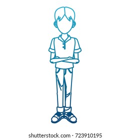 Young man cartoon