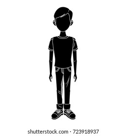 Young man cartoon