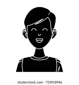 Young man cartoon