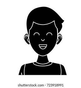 Young man cartoon