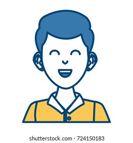 Young man cartoon
