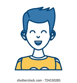 Young man cartoon