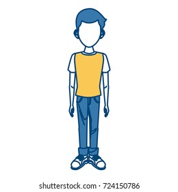 Young man cartoon