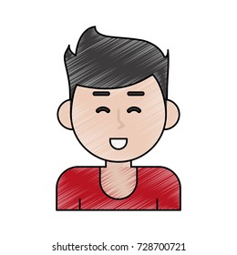 Young man cartoon