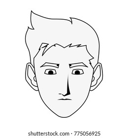 Young man cartoon
