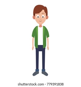 Young man cartoon