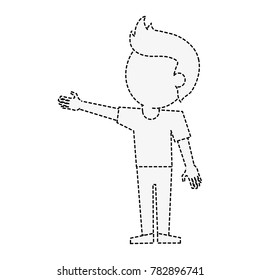 Young man cartoon