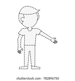 Young man cartoon