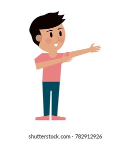 Young man cartoon