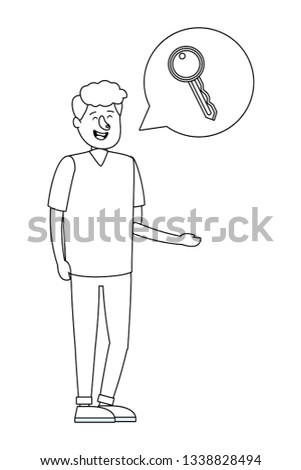 young man cartoon