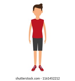 Young man cartoon avatar