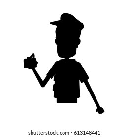 young man cartoon icon image 
