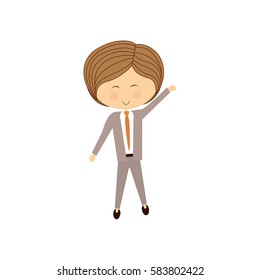 Young man cartoon icon vector illustration graphic design