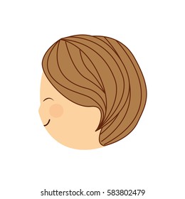 Young man cartoon icon vector illustration graphic design