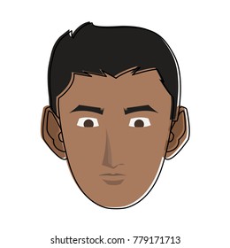 Young man cartoon icon vector illustration graphic design