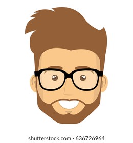 Mans Face Goatee Stock Vector (Royalty Free) 780864340