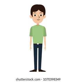 Young man with casual clothes