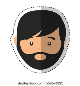 young man casual style vector illustration design
