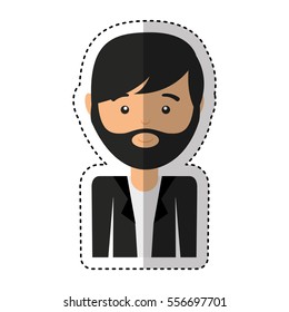 young man casual style vector illustration design