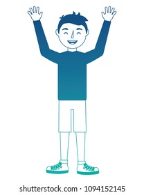 young man celebrating avatar