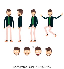 Young man character