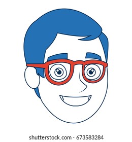 young man character face people