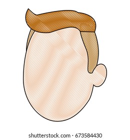 young man character face people