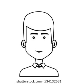 young man character icon