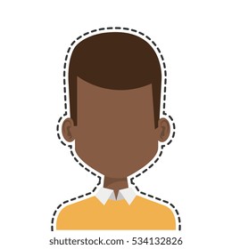 young man character icon