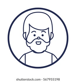 young man character icon