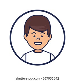 young man character icon
