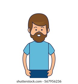 young man character icon