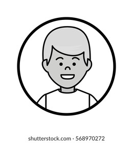 young man character icon