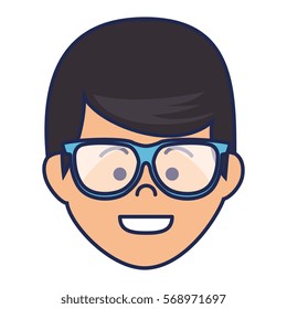 young man character icon