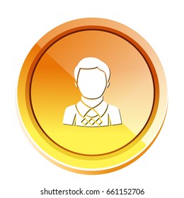 young man character icon