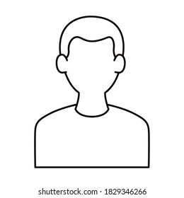 diseño de ilustración de vector de icono aislado de caracteres jóvenes