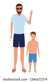 young man with child avatar