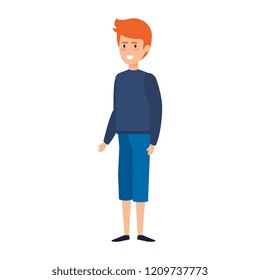 young man with christmas sweater