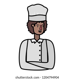 young man cook avatar character