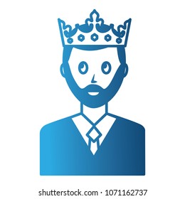 young man with crown avatar character